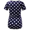 Casual Maternity Floral Shirts Tops Short Sleeve Ruched Sides Mama Pregnancy Blouses Clothes,M view 2