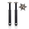 DUOSHIDA Groove Sharpener with 6 Heads - Golf Club Groove Sharpener Re-Grooving Tool and Cleaner for All Irons Pitching Sand Lob Gap and Approach Wedges and Utility Clubs (2 Black) view 1