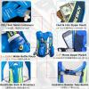 Azarxis Hydration Running Vest Backpack Pack 5.5L for Women and Men Jogging Trail Race Marathon Cycling Hiking (Rose Red with 2 x 250ml Water Bottles) view 4