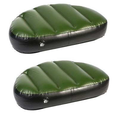 Uterstyle Pack of 2 Inflatable Boat Seat, PVC Boat Seat Cushion Pad Covers Mat Outdoor Camping Rafting Kayak (Green)