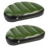 Uterstyle Pack of 2 Inflatable Boat Seat, PVC Boat Seat Cushion Pad Covers Mat Outdoor Camping Rafting Kayak (Green) view 1