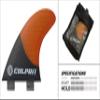 Culprit Surf Orange Black C1 Carbon Fiber Honeycomb Hybrid Thruster Surfboard Fins - FCS M5 Style view 2