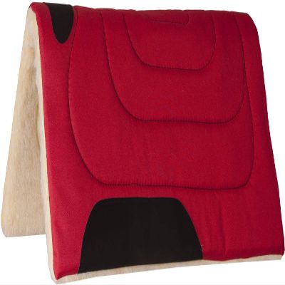 MUSTANG Cordura Top Saddle Pad Red