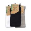 BambooMN Women's Medium/Large Rayon From Bamboo Fiber Knee High Socks - Assortment A - 3prs, Size 4-9 view 4