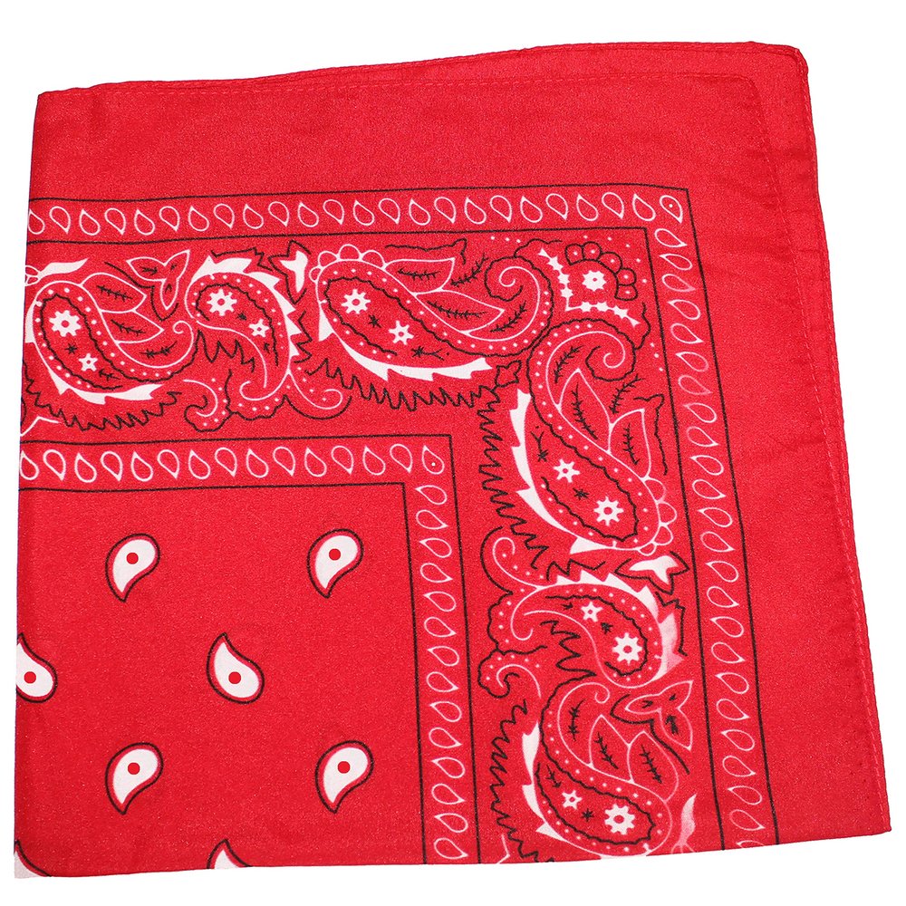 Balec Pack of 3 X-Large Polyester Non Fading Paisley Bandanas 27 x 27 In - Party and