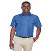 Harriton Men's Key West Short-Sleeve Performance Staff Shirt S POOL BLUE view 1