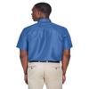 Harriton Men's Key West Short-Sleeve Performance Staff Shirt S POOL BLUE view 2