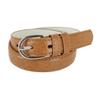 CTM Kid's Leather 1 inch Basic Dress Belt, Xlarge, Tan view 1