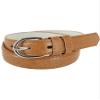CTM Kid's Leather 1 inch Basic Dress Belt, Xlarge, Tan view 4