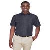 Harriton Men's Key West Short-Sleeve Performance Staff Shirt 2XL DARK CHARCOAL view 1