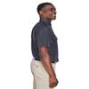 Harriton Men's Key West Short-Sleeve Performance Staff Shirt 2XL DARK CHARCOAL view 3