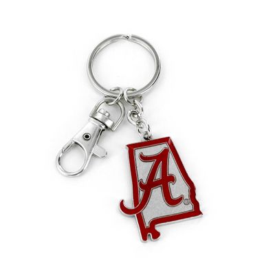 aminco NCAA Alabama Crimson Tide Heavyweight Home State Design Keychain , 5