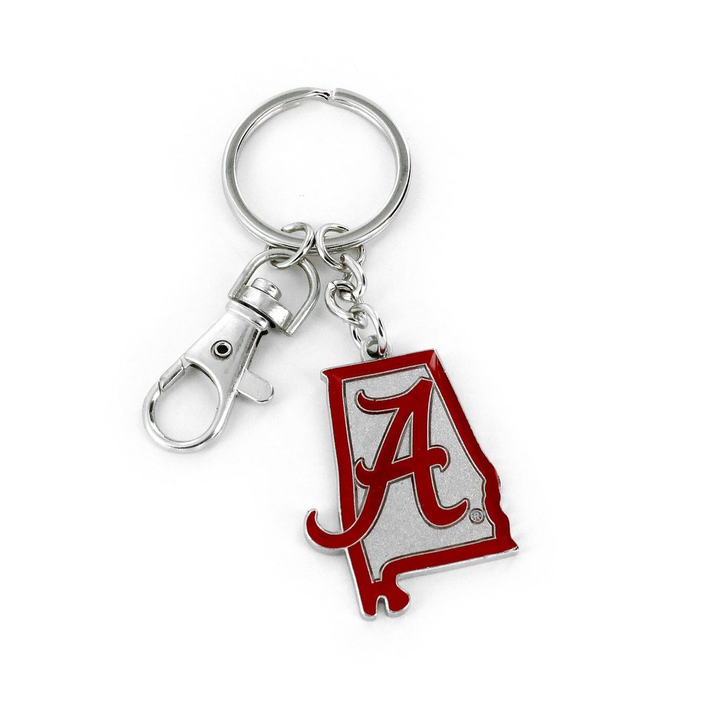 aminco NCAA Alabama Crimson Tide Heavyweight Home State Design Keychain , 5
