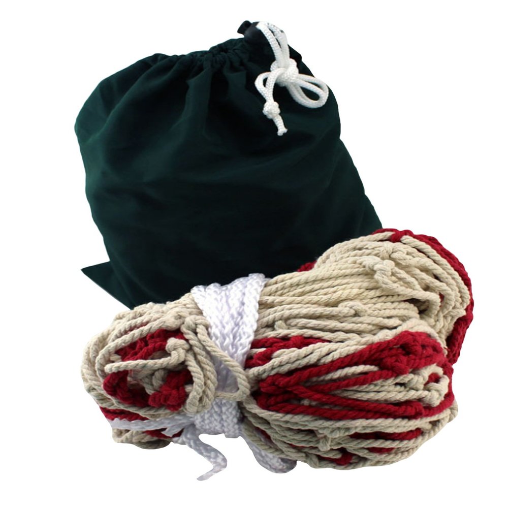 Letuwj Hammock Outdoor Camping Capacity 120 kg One Size(200 * 80) White+Red