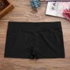 CHICTRY Kids Girls Polyester Boy Cut Low-Rise Gym Gymnastics Ballet Dance Sport Shorts with V-Front Black 3-4 view 4