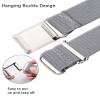 AWAYTR Toddler boy/Girls Kids buckle belt - Adjustable Elastic Child Silver buckle belts, 3 Pieces (Dark gray/Navy blue/black) view 2