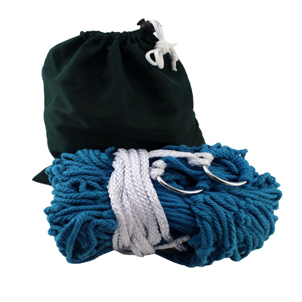 Letuwj Hammock Outdoor Camping Capacity 120 kg One Size(200 * 80) Blau