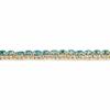 PalmBeach Goldtone Round Simulated Birthstone and Round Crystal, Tennis Bracelet (10mm), Fold Over Clasp, 7 inches Month 12 view 2