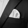 DEVPSISR Prefolded Pocket Square, Men's Suit Handkerchief Keeper(B White) view 2