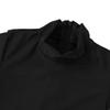 CHICTRY Kids Spandex Full Body Unitard Turtle-Neck Dance Jumpsuit Dress up Costume for Unisex Child Black 4-5 view 3