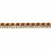 PalmBeach Goldtone Round Simulated Birthstone and Round Crystal, Tennis Bracelet (10mm), Fold Over Clasp, 7 inches Month 11 view 2