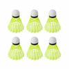 Bluelans Badminton Shuttlecocks, 6Pcs Nylon Yellow Shuttlecocks Indoor Outdoor Sports Exercise Badminton Balls with Great Durability view 1
