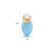 18K Gold Plated Little Hand Earring Elegant Pearl Birthday Gift (Blue) view 3