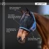 Kensington UViator CatchMask Horse Fly Mask with Web Trim UV Eye Protection Mask for Horse - Medium, Deluxe Black view 3