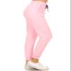 Leggings Depot Womens Relaxed fit Jogger Pants - Track Cuff Sweatpants with Pockets, Pink, X-Large view 1
