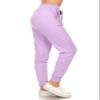 Leggings Depot Womens Relaxed fit Jogger Pants - Track Cuff Sweatpants with Pockets, Lilac, X-Large view 1