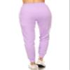 Leggings Depot Womens Relaxed fit Jogger Pants - Track Cuff Sweatpants with Pockets, Lilac, X-Large view 3