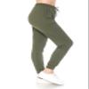 Leggings Depot Womens Relaxed fit Jogger Pants - Track Cuff Sweatpants with Pockets, Olive, Medium view 1