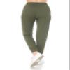 Leggings Depot Womens Relaxed fit Jogger Pants - Track Cuff Sweatpants with Pockets, Olive, Medium view 3