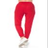 Leggings Depot Womens Relaxed fit Jogger Pants - Track Cuff Sweatpants with Pockets, Red, Small view 3