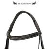 SIE EQUESTRIAN Fancy Stitching Padded Leather Horse Bridle Bridles (Black, Pony) view 2