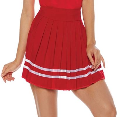 Underwraps Women's Classic Cheerleader Costume Skirt-Red, X-Large