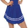 Underwraps Women's Classic Cheerleader Costume Skirt-Blue, Large view 1