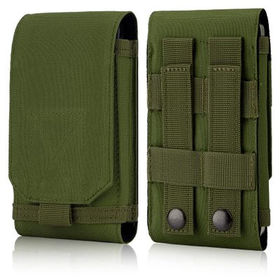 IronSeals Tactical Molle Phone Holster Pouch, Universal Belt Waist Bag for iPhone 17 Pro Max/17 Pro/17/16 Pro Max/15 Pro Max/14 Pro Max/13/12, Samsung S25 Ultra/S24/S23, Size L