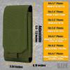 IronSeals Tactical Molle Phone Holster Pouch, Universal Belt Waist Bag for iPhone 17 Pro Max/17 Pro/17/16 Pro Max/15 Pro Max/14 Pro Max/13/12, Samsung S25 Ultra/S24/S23, Size L view 3