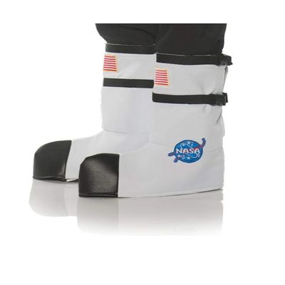 UNDERWRAPS unisex adults Astronaut Boot Top Covers - White Adult Sized Costumes, White, One Size US