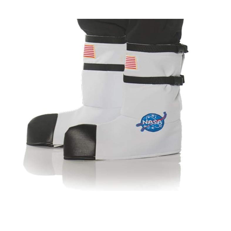 UNDERWRAPS unisex adults Astronaut Boot Top Covers - White Adult Sized Costumes, White, One Size US