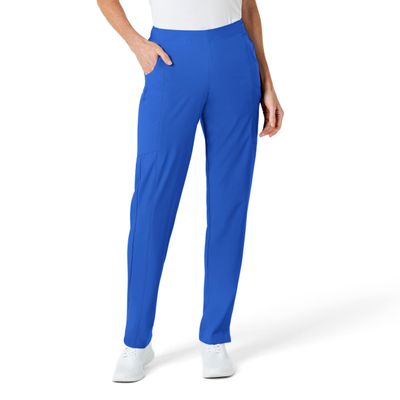 WonderWink W123 Womens Flat-Front Double Cargo Pant Royal, Small Tall