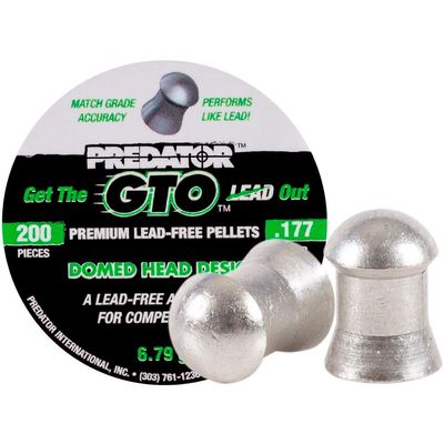 Predator Polymag 1017-200 GTO L Free, Domed Air Gun Pellets .177 Cal, 6.79 Grains, 200ct