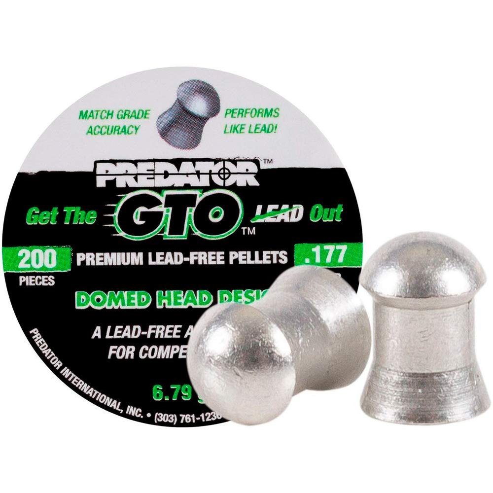 Predator Polymag 1017-200 GTO L Free, Domed Air Gun Pellets .177 Cal, 6.79 Grains, 200ct
