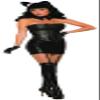Forum Novelties Women's Standard Midnight Menagerie-Mini Skirt, Black view 2
