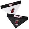 Pets First NBA Dog Bandana - Miami Heat Reversible Pet Bandana. 2 Sided Home & Away Sports Bandana with a PREMIUM Embroidery TEAM Logo, Small/Medium view 1
