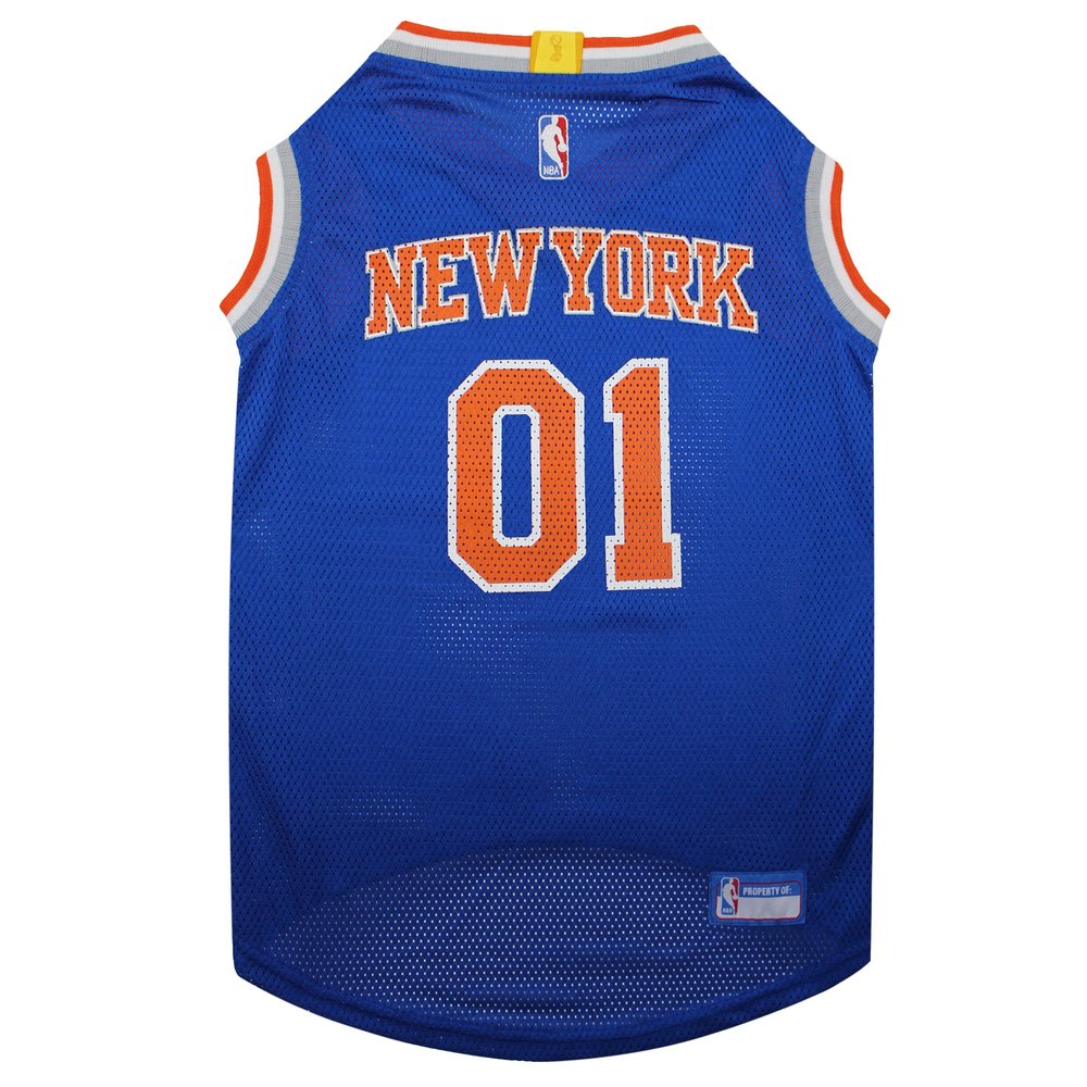 Pets First NBA NEW YORK KNICKS DOG Jersey, Large - Tank Top Basketball Pet Jersey