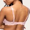 Emma Underwire Lace Bra, Unpadded Sheer Lingerie for Women, Perfect Everyday Balconette Demi Bra (36C, Crystal Rose) view 2