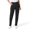 WonderWink Women's Petite Women's Full Elastic Pant Pants, Black, XX-Small/Petite view 1