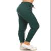 Leggings Depot Womens Relaxed fit Jogger Pants - Track Cuff Sweatpants with Pockets, Forest Green, Medium view 1